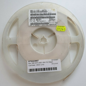 10 x 887K 1/8W 1% 100PPM SMD HOKURIKU RESISTOR. (R336) CA394U3000F220721