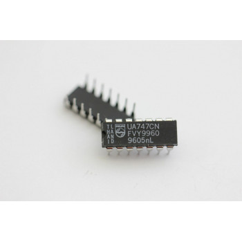 UA747CN PHILIPS INTEGRATED CIRCUIT NOS (New Old Stock) 1PC. C554CU4F130315