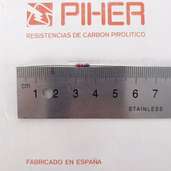 2 X 1/4W 6,8K 6.8K 6K8 2% 1970S VINTAGE PIHER RESISTOR. NOS. C1801U1500F220121