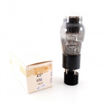 1 X 6J5G ATES TUBE. SMOKED GLASS. NOS/NIB 88%. AL  ENA