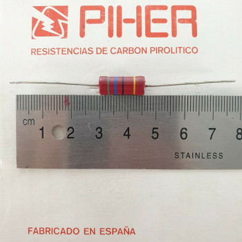 1 X 1W 56R 5% 1970S VINTAGE PIHER RESISTOR. NOS. C1801U200F220121