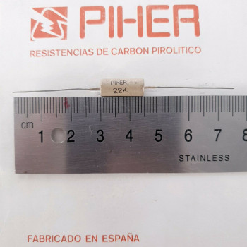 1 X 1W 22K 10% 1960S VINTAGE PIHER RESISTOR. NOS. C1801U200F220121