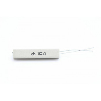 CEMENTED CERAMIC RESISTOR 1,2 K 10W DH VERTICAL NOS (New Old Stock) *1PC* U308