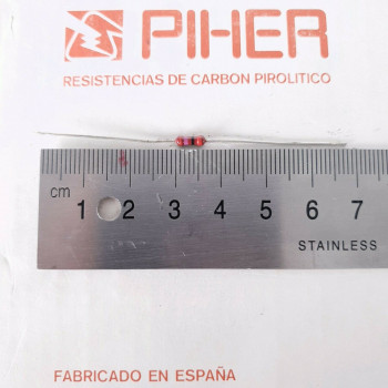 2 X 1/4W 27R 2% 1970S VINTAGE PIHER RESISTOR. NOS. C1802U2000F220121