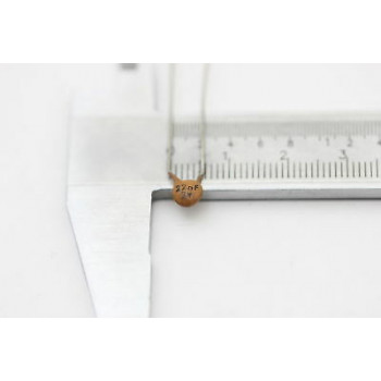 CERAMIC CAPACITOR 22nF 3V NOS (New Old Stock) 5PC. CA74U48F300916