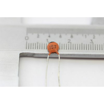CERAMIC CAPACITOR 15pF 5% 50V NOS ( New Old Stock ) 10PC C562CU200F090415