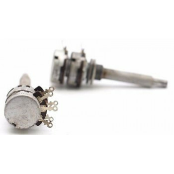 POTENTIOMETER COYRE 500K + 500K OHM LOG D/S W/O ON/OFF NOS 1PC. CA250U47F240417 2