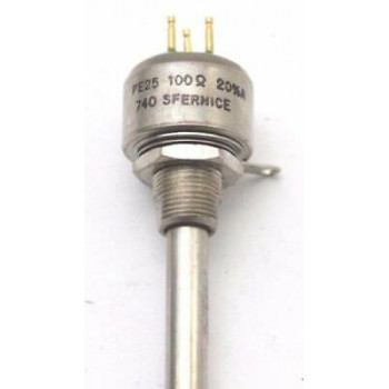 POTENTIOMETER SFERNICE 100 OHM 20% LOG W/O ON/OFF NOS 1PC. CA305U52F030717 2