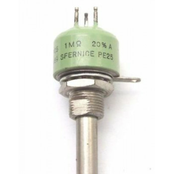 POTENTIOMETER SFERNICE 1M OHM 20% LOG W/O ON/OFF NOS 1PC. CA305U2F030717