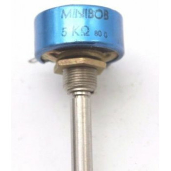 COILED POTENTIOMETER MINIBOB 5K OHM LIN W/O ON/OFF B NOS 1PC. CA305U13F030717