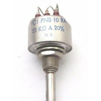POTENTIOMETER ALTER 22K OHM 20% LOG W/O ONN/OFF NOS 1PC. CA305U12F030717