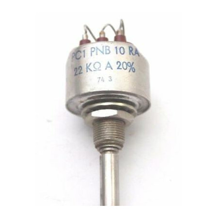 POTENTIOMETER ALTER 22K OHM 20% LOG W/O ONN/OFF NOS 1PC. CA305U12F030717