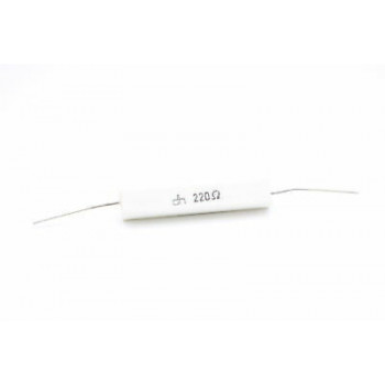CEMENTED CERAMIC RESISTOR 220 OHM 10W DH AXIAL NOS(New Old Stock) *1PC* U201