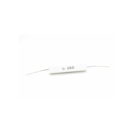 CEMENTED CERAMIC RESISTOR 220 OHM 10W DH AXIAL NOS(New Old Stock) *1PC* U201