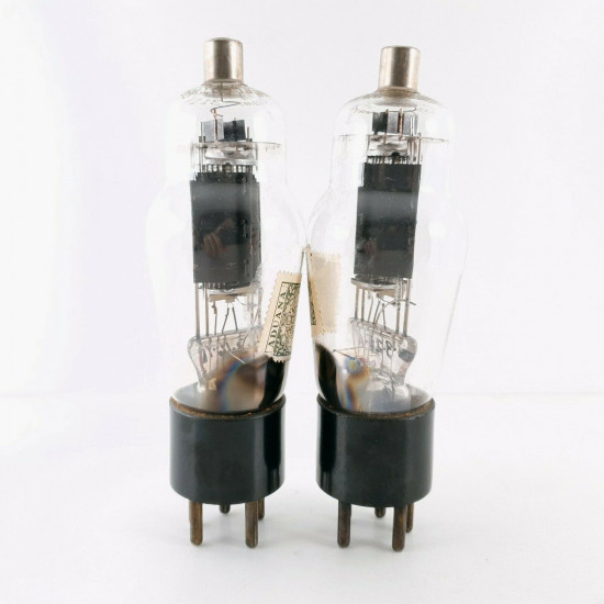 2 X 311A TUBE. WESTERN ELECTRIC. BLACK PLATES. MATCHED PAIR 1. CB  ENA