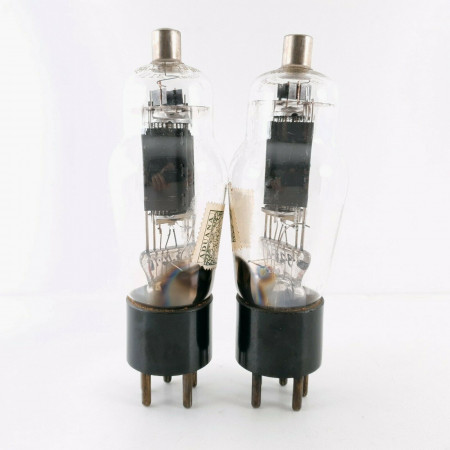 2 X 311A TUBE. WESTERN ELECTRIC. BLACK PLATES. MATCHED PAIR 1. CB  ENA