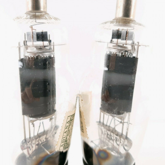 2 X 311A TUBE. WESTERN ELECTRIC. BLACK PLATES. MATCHED PAIR 1. CB  ENA