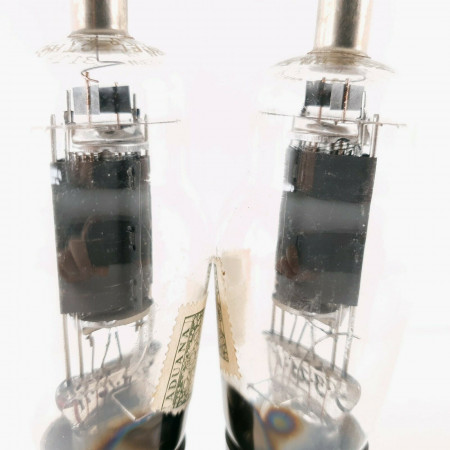 2 X 311A TUBE. WESTERN ELECTRIC. BLACK PLATES. MATCHED PAIR 1. CB  ENA