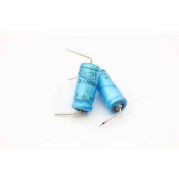 ELECTROLYTIC CAPACITOR BIANCHI / MULLARD 220uF 16V NOS 2PC. CA11U298F100616