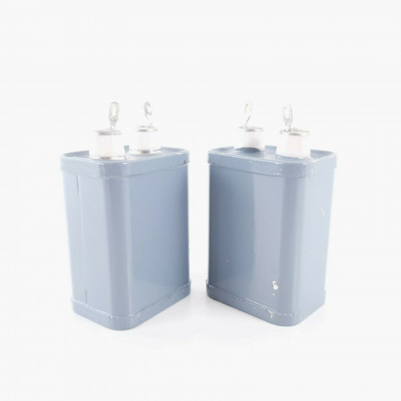 2 X 0.5uF 1600V JENSEN PAPER CAPACITOR. OPI-7-114C. 55X40X30MM. 51 CP & CV   ENA
