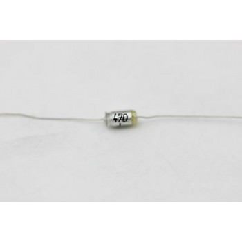 STYROFLEX CAPACITOR SIEMENS 470pF 63V 5% NOS 4PC. CA70U997F150318
