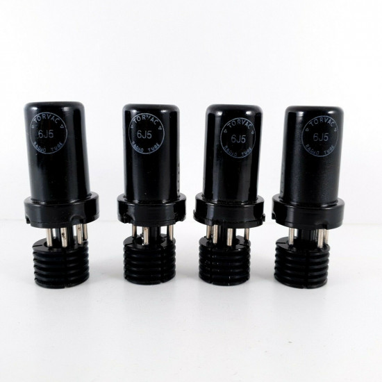 4 X 6J5 TUBE. TORVAC BRAND. METAL TUBE. CÑ  ENA