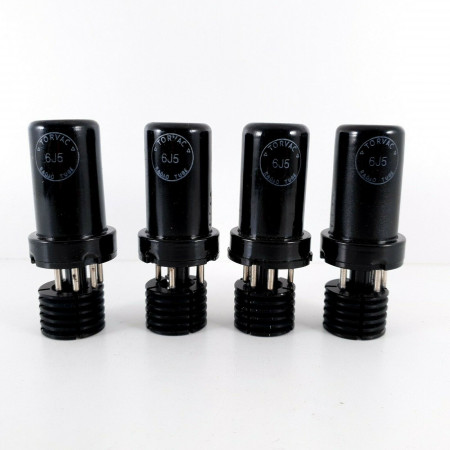 4 X 6J5 TUBE. TORVAC BRAND. METAL TUBE. CÑ  ENA