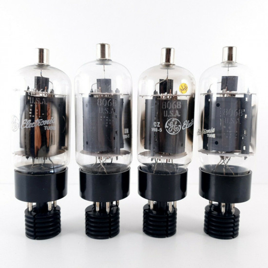 4 X 8068 TUBE. GE BRAND. DUAL GETTER. MATCHED QUAD. MATCHED QUAD. CÑ  ENA