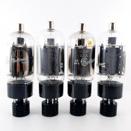 4 X 8068 TUBE. GE BRAND. DUAL GETTER. MATCHED QUAD. MATCHED QUAD. CÑ  ENA