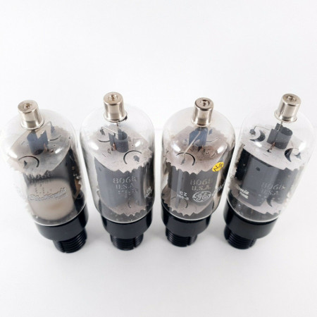 4 X 8068 TUBE. GE BRAND. DUAL GETTER. MATCHED QUAD. MATCHED QUAD. CÑ  ENA