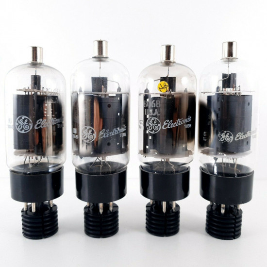 4 X 8068 TUBE. GE BRAND. DUAL GETTER. MATCHED QUAD. MATCHED QUAD. CÑ  ENA