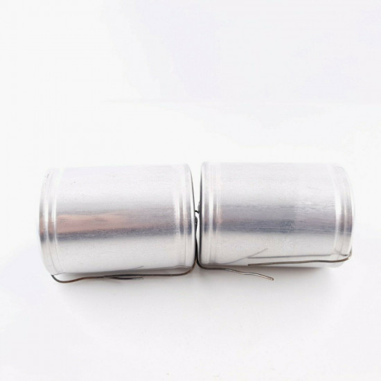 2 X 1uF 1000V JENSEN CAPACITOR. SILVER LEADOUT. AXIAL. 45.5X60MM. 14 CP  ENA