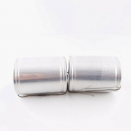 2 X 1uF 1000V JENSEN CAPACITOR. SILVER LEADOUT. AXIAL. 45.5X60MM. 14 CP  ENA