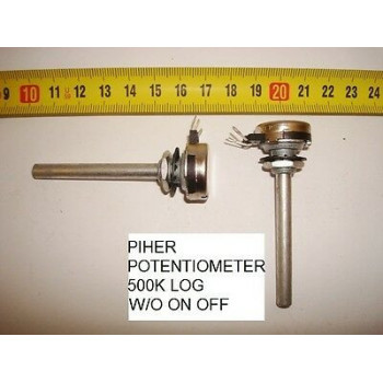 POTENCIOMETRO  CARBON PIHER POTENTIOMETER. 500K LOG W/O ON/OFF. P2