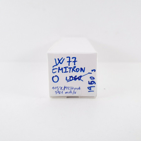 2 X W77 EMITRON TUBE. 1950s PRODUCTION. MATCHED PAIR. 102/115%. 3. CH45