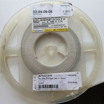 10 x 3.16K 1/8W 1% 100PPM SMD PANASONIC RESISTOR. (R350) CA394U1300F230721