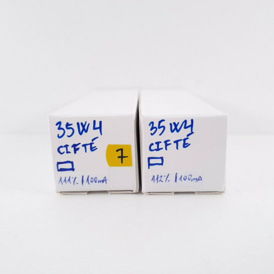 2 X 35W4 CIFTÉ TUBE. MATCHED PAIR. 111/112%. 7. CH45