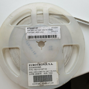 10 x 1.37K 1/4W 1% 100PPM SMD PHILIPS RESISTOR. (R351) CA394U300F230721