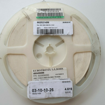 10 x 560K 1/10W 5% SMD EUROTRONIX RESISTOR. (R353) CA394U4600F230721