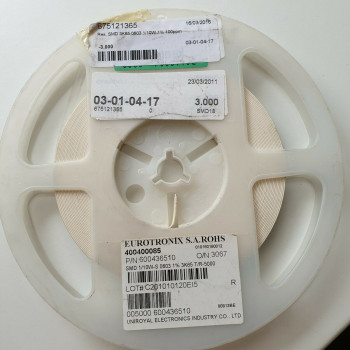10 x  3.65K 1/10W 1% 100PPM SMD EUROTRONIX RESISTOR. (R356) CA394U3000F230721