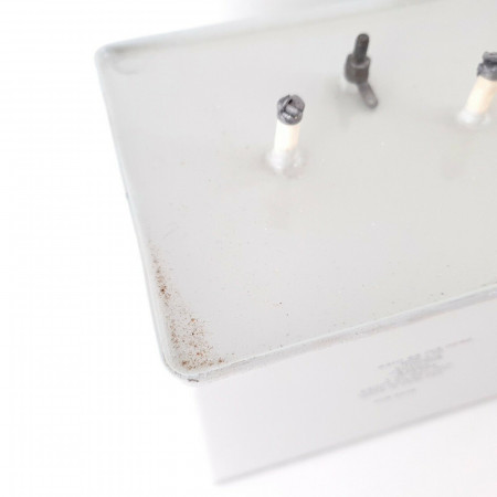 2 X 4uF 1700-2500V 20% NITROGOL CAPACITOR. B1454. NOS. CE  ENA