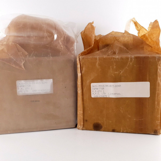 2 X 4uF 1700-2500V 20% NITROGOL CAPACITOR. B1454. NOS. CE  ENA