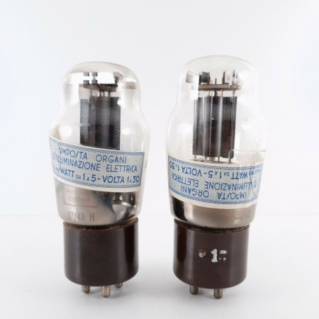 2 X RL12T15 VALVO TUBE. BLACK PLATES. 1940s PROD. NOS/NIB. CV  ENA