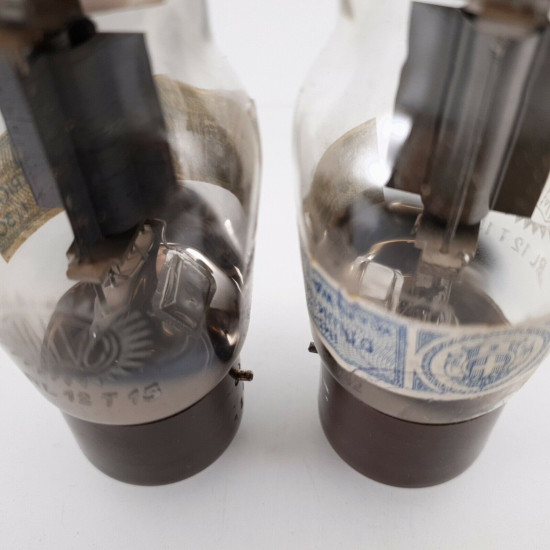 2 X RL12T15 VALVO TUBE. BLACK PLATES. 1940s PROD. NOS/NIB. CV  ENA