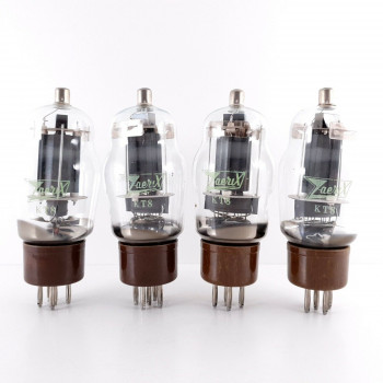 4 X KT8 ZAERIX TUBE. GREY PLATES. BROWN BASE. NOS/NIB. AJ  ENA 2