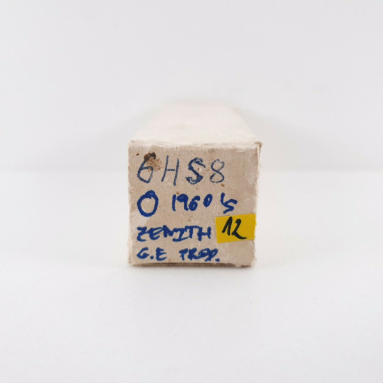 1 X 6HS8 ZENITH TUBE. 1960s GE PRODUCTION. 12. CH45