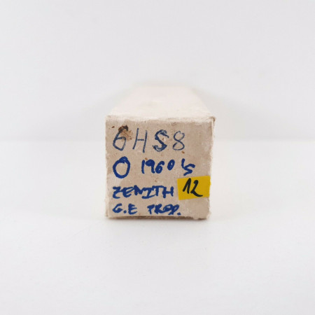 1 X 6HS8 ZENITH TUBE. 1960s GE PRODUCTION. 12. CH45