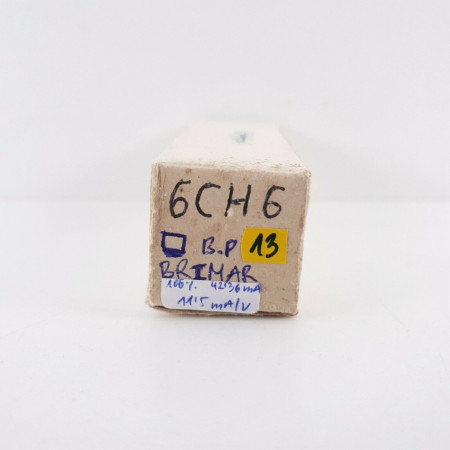1 X 6CH6 BRIMAR TUBE. SQUARE GETTER. 106%. 13. CH45