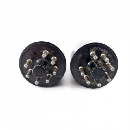 2 X 6V6GT TUBE. ADMIRAL BRAND. SMOKED GLASS. CÑ  ENA