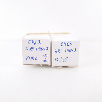 2 X 6463 TUBE. HEINTZ AND KAUFMAN BRANDED. 1964 GE PRODUCTION. D-G. CÑ  ENA